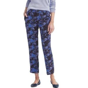 Banana Republic Women’s Sloan Pants Blue/Black Floral